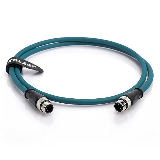 M12 4-pin D Code - D Code Cable Ethernet Shielded Flame-Retardant Cable Material Excellent Safety for Safety-Conscious Networks 20M