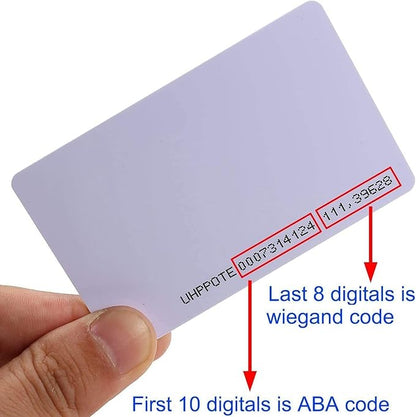 UHPPOTE Contactless 125kHz RFID Proximity Smart Card 0.8mm Thick for Access Control System & Time Attandance (Read only, Pack of 50)