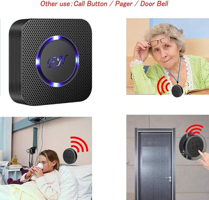 Dog Door Bell Wireless Doggie Doorbells for Potty Training with Waterproof Touch Button Dog Bells Included 2 Receiver and 3 Transmitters