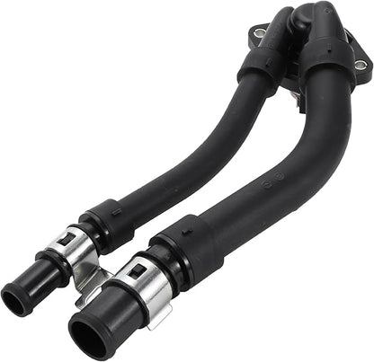Car Thermostat No.1322000015 Engine Coolant Thermostat Housing Assembly for Mercedes Benz for Smart Fortwo 2008-2015 Plastic Black Durable