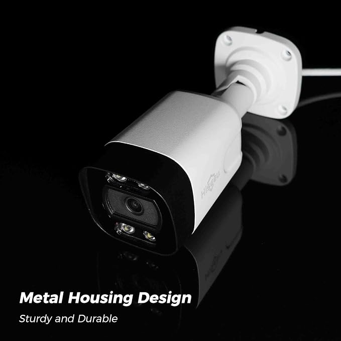 Hiseeu 4K PoE Security Camera System, 4Pcs 5MP IP Security Cameras Outdoor