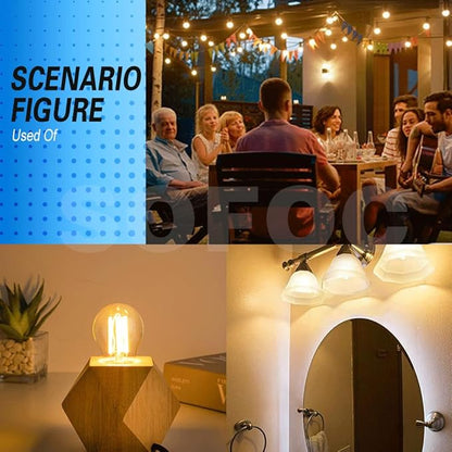 SOFOC G45G LED Bulb 3V DC E27 Base Outdoor Barn Light Warm Yellow 2200K Classic 4W Low Voltage Light 360LM High Color Rendering Vintage Edison Style Bulb No Dimmable 1Pcs