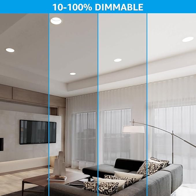 TORCHSTAR BR40 LED Light Bulbs, Indoor Flood Light Bulbs, Dimmable, 4000K Cool White, 100W Equivalent 17W, 1400lm, E26 Base, Recessed Can Light, Flicker-Free, UL Listed, Pack of 4