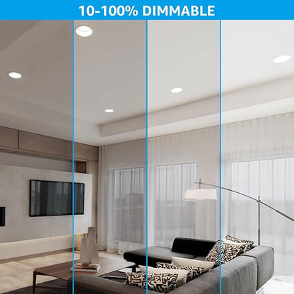 TORCHSTAR BR40 LED Light Bulbs, Indoor Flood Light Bulbs, Dimmable, 4000K Cool White, 100W Equivalent 17W, 1400lm, E26 Base, Recessed Can Light, Flicker-Free, UL Listed, Pack of 4