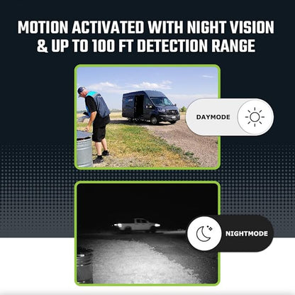 TACTACAM Defend 4G Cellular Security Camera with Live View, 4K Photo, 1080p Video, No Wi-Fi Needed, Night Vision, Battery Powered, Remote Property and Outdoor Monitoring