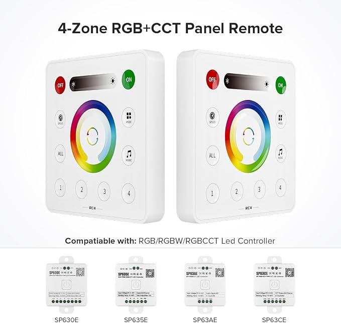 BTF-LIGHTING RC4 RF Wireless LED Dimmer Remote