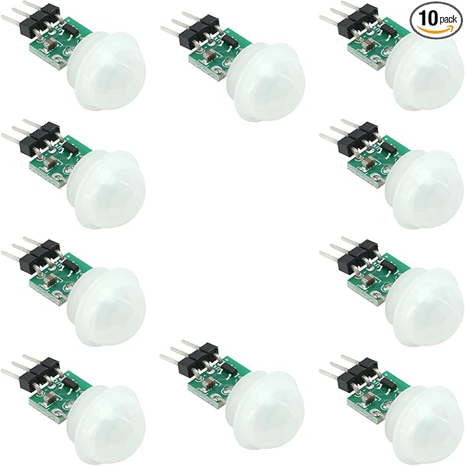 10Pcs Pir Sensor Am312 2.7V to 12v Mini Motion Sensor Pyroelectric Human Infrared Sensor Module