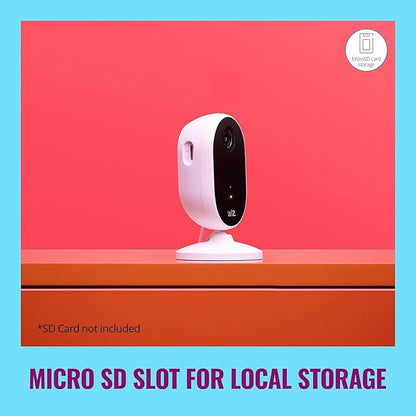 WiZ Indoor Security Camera - 1080p HD Video - Full-Duplex Audio - Activate with Motion - Control with App - Works with Alexa- Google Assistant and Siri Shortcuts- Bluetooth Compatible- No Hub Required