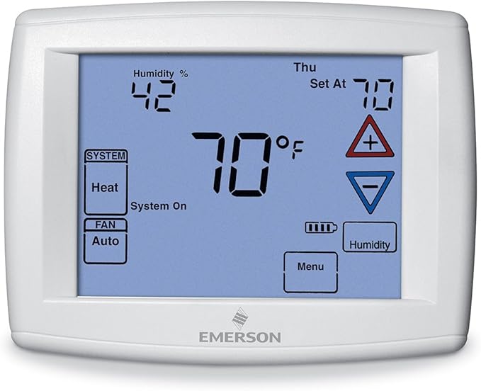 White-Rodgers 1F95-1291 7-Day Touchscreen Thermostat with Humidity Control