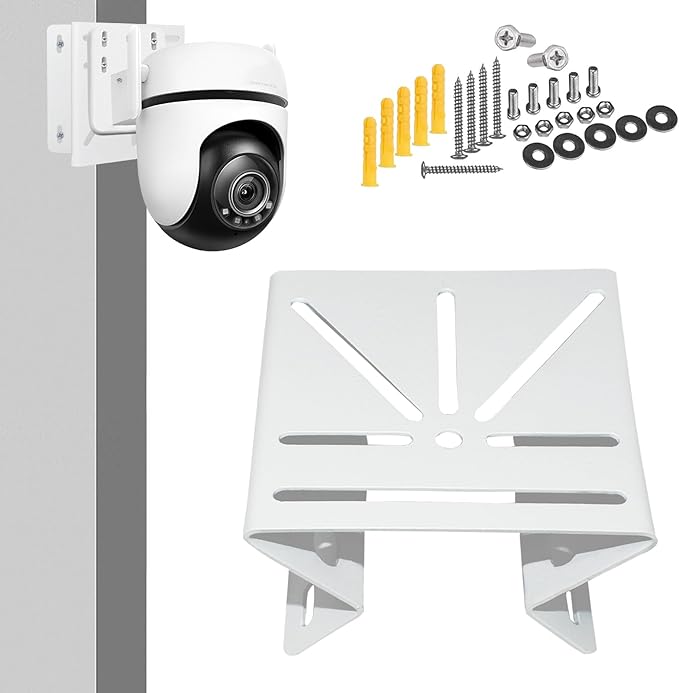 Metal Camera Corner Mount Compatible with TP-Link Tapo C500/C510W/C520WS/C530WS,Reolink Argus PT/Go PT Ultra,AOSU SolarCam D1 Classic/Max/SE/Lite,PTZ Camera, Large Outside Wall Corner Mount Bracket