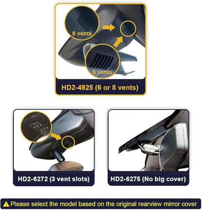 Fitcamx 4K Dash Cam Suitable for Chevy Silverado 2022-2025 (HD2-4925, 8 Vents) 1500 2500HD 3500HD & EV, OEM Style, 2160P UHD Video, WiFi & APP, Loop Recording, G-Sensor, Plug & Play, 64GB Card