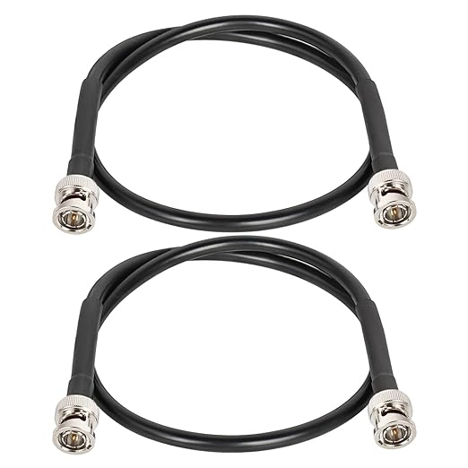 XRDS -RF 12G SDI Cable 2FT 2PCS, SDI Video Cables 3G/6G/12G 75ohm BNC Male Cable Supports HD-SDI/3G/6G-SDI/4K/8K for Video Security Camera SDI Converter