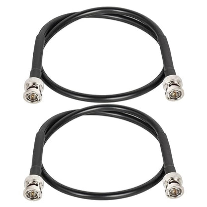 XRDS -RF 12G SDI Cable 2FT 2PCS, SDI Video Cables 3G/6G/12G 75ohm BNC Male Cable Supports HD-SDI/3G/6G-SDI/4K/8K for Video Security Camera SDI Converter