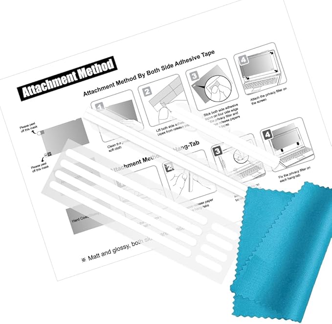 32 Inch - 16:9 Aspect Ratio - Computer Privacy Screen Filter for Widescreen monitor - Anti-Glare - Anti-Scratch Protector Film - Please measure carefully