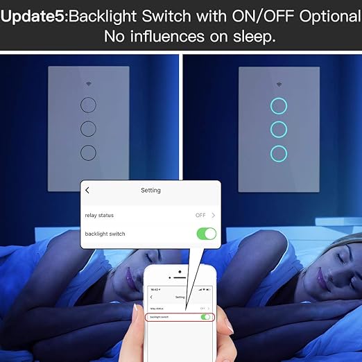 MOES ZigBee Smart Touch Wall Light Switch,Requires Tuya ZigBee Hub,No Neutral Wire/N+L Wiring,No Capacitor,Smart Life Tuya 2/3 Way Remote Control, Work with Alexa Google Home, 2MQTT,4 Gang White