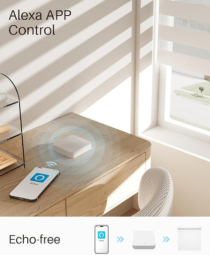 Smart Hub for Alexa Motorized Blackout Blinds, Smart Gateway for JaeJaes Automatic Blinds