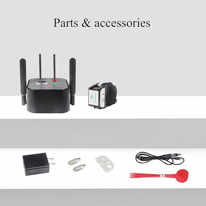 Dog Wireless Fence Pet 2026 Newest Intelligent Electric Containment System, Low Battery AI Smart Alarm Dog Out of Range Reminder, Display Receiver Battery Level, Waterproof Rechargeable Dog Fence