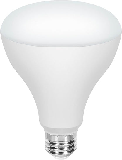 Sylvania QuickSync RGBW/Selectable White BR30 LED Light Bulb with Remote Control, No App/WiFi Required, 8.5W = 65W, Dimmable, 90 CRI, Medium Base, Frosted Finish - 4 Pack (45049)