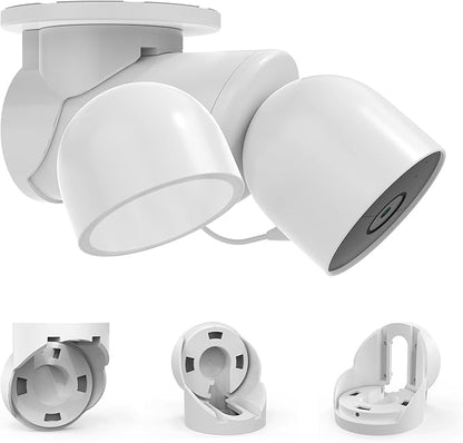 XLTTYWL Nest Flood Light Camera Outdoor Eave Mount Bracket Stability ABS Protective Case Eve Out Door Cam Protection for Google Nest Cam with Floodlight Outdoor Camera
