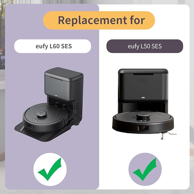 Accessories Replacement for eufy L60 L50 Robot Vacuum Accessories Mainbrush,2X Filters,2X dust Bags,4X sidebrushes
