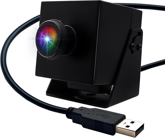 4K HDMI USB Camera Wide Angle Webcam for Computer 4K 30fps PC Camera Mini UVC USB2.0 Lightburn Camera for Laser Engraver 2X Digital Zoom USB Security Camera for Laptop Raspberry Pi Jetson Nano