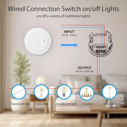 Haozee Human Presence Sensor Light Switch,Zigbee Millimeter Wave Presence Sensor,Auto-On/Auto-Off Smart Motion Sensor Light Switch AC95-250V,Requires TUYA HUB,Support Zigbee2mqtt Home Assistant