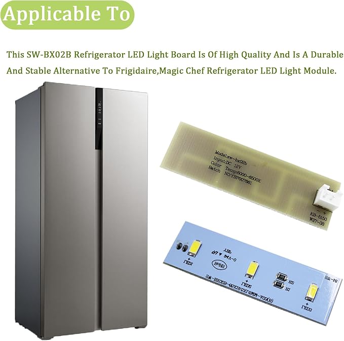 ZBE2350HCA SW-BX02B LED Light Strip Bar for Electrolux / Magic Chef Refrigerator -2 Pcs