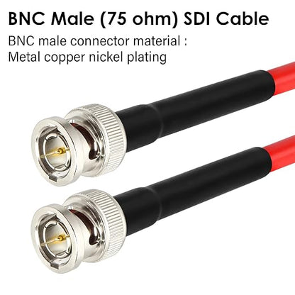 XRDS -RF 15FT SDI Cable - 75 Ohm RG59 BNC Male Cable for 4K 1080P 3G/6G HD SDI Camera Monitor Video Recorder SDI to HDMI Converter Splitter Security Camera