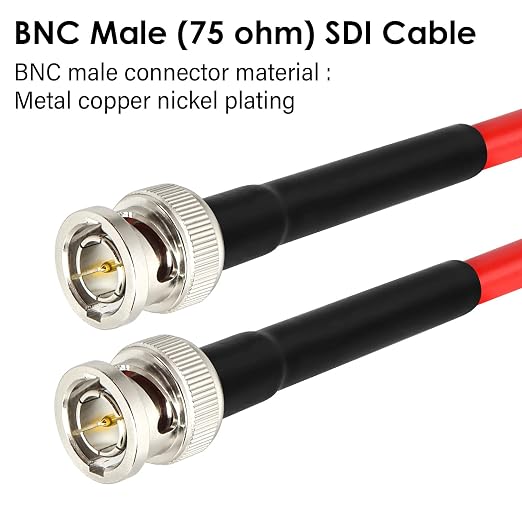 XRDS -RF 50FT SDI Cable - 75 Ohm RG59 BNC Male Cable for 4K 1080P 3G/6G HD SDI Camera Monitor Video Recorder SDI to HDMI Converter Splitter Security Camera