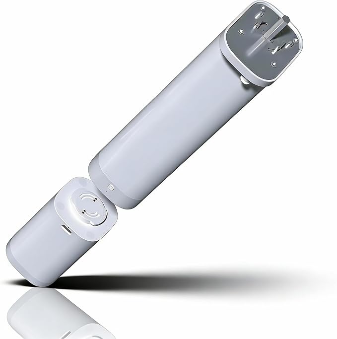 Zigbee Motor for Smart Curtain Track System, No Wiring Required, Automatic Ceiling Curtain Opener, Motorized Curtains with App, Voice, Remote Control, Compatible with Alexa,Google and Siri