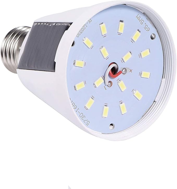 Ymiko Led Light Bulb, Smart Light Bulbs with Portable Design Solar Panel Indoor Outdoor Outdoor Lights for Stable and Bright Lighting (7w)