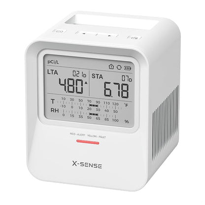 X-Sense Radon Detector for Home, Audible & Visual Alerts, XR0B-SR
