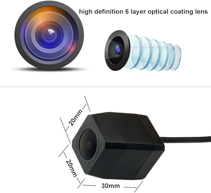 Rear View Back Up Reverse Parking Camera in License Plate Lighting Night Version (NTSC) for Saab 9-3/93/9-X/ 97X/ 9-4X /95/9-5 Chevrolet Cruze Aveo Buick Cadillac SRX/XTS/CTS (Model A= Clip)