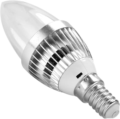 Haofy LED Candelabra Bulbs, 3W 16 RGB LED Color Changing Candle Light Dimmable Smart Light Bulb with Remote Control (E14 Transparent Cover)