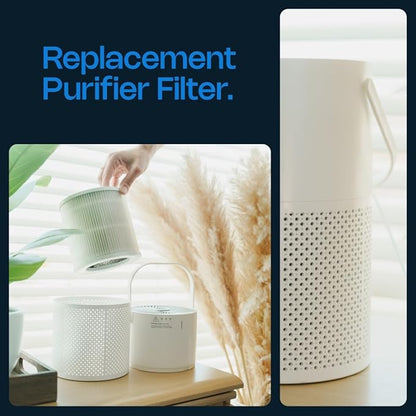 Hazel & House Compatible HEPA Air Purifier Replacement Filter Long-Life Mechanical HEPA Filter for Home, Bedroom & Office, Easy Install Filter for HH-Air-Purifier