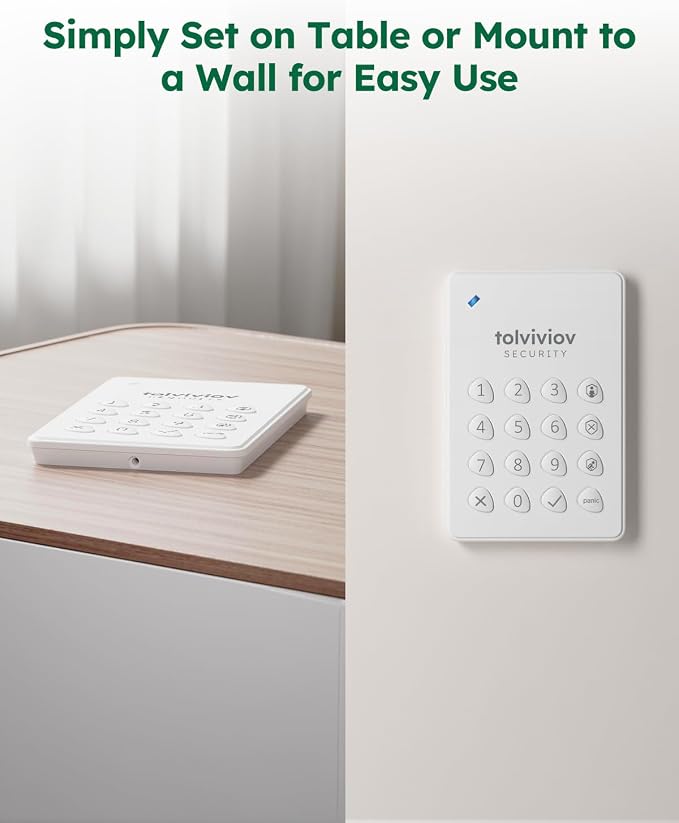 WiFi Alarm System for Home Security, DIY, No Monthly Fee, App Alerts | 120db alarm, 8-Hour Backup Battery, Instant App Alerts, DIY Installation, Expandable Home Protection, for window door alarm