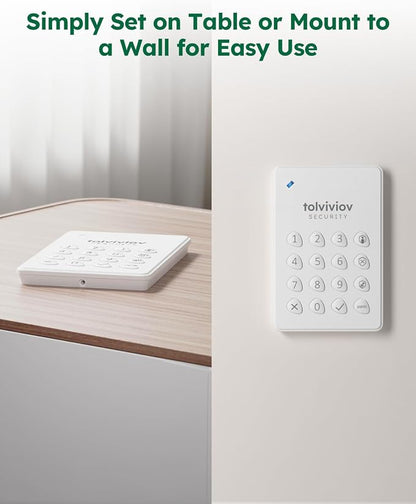 WiFi Alarm System for Home Security, DIY, No Monthly Fee, App Alerts | 120db alarm, 8-Hour Backup Battery, Instant App Alerts, DIY Installation, Expandable Home Protection, for window door alarm