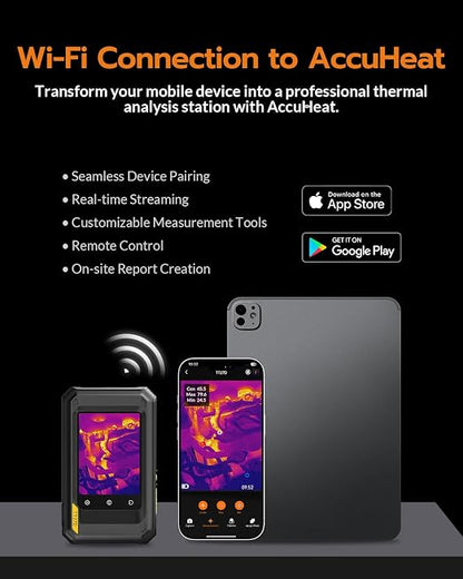 TT27D Dual-Lens WiFi Thermal Camera, 640x480 UIRA-IR Resolution