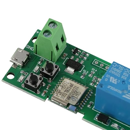WiFi Wireless Intelligent Remote Control Module,Inching Self-Locking Relay Module, 1 Channel Smart Home Switch