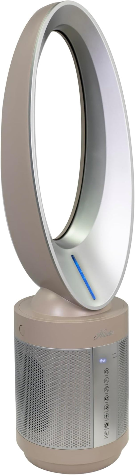 Hunter ExtremeAir Tower Bladeless Air Purifier. 2-in-1 Air Purifiers for Home & Bladeless Fan Combo. Bedroom Air Purifier Cooling Fan. Oscillating, 9 Speeds, Touch Control. Taupe.