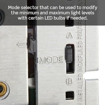 Leviton IllumaTech Dimmer Switch for Dimmable LED, Halogen and Incandescent Bulbs, IPL06-10Z, White with Ivory and Light Almond Faceplates