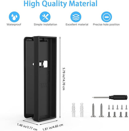 Angle Mount for eufy Security Video Doorbell E340, Adjustable 0 to 35 Degree Doorbell Camera Holder for Eufy Doorbell E340, Mounting Bracket Corner Wedge Stand Kit for eufy Video Doorbell E340