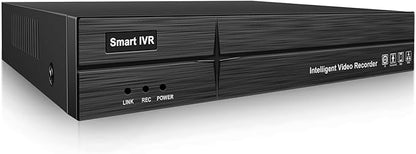 MWRCTV 4K 36CH Network Video Recorder 4K NVR for Security Camera System,Supports 8MP 5MP 4MP 2MP HD PoE IP Cameras,No Poe Port,Support 2 HDD Up to 32TB(NOT Include HDD)