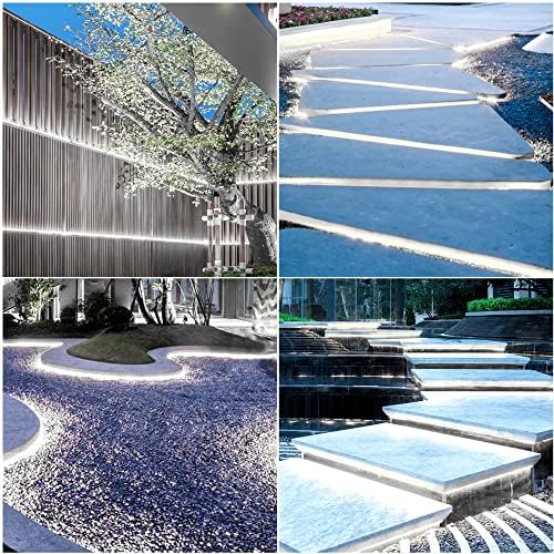 Pandery COB LED Strip Lights,24V Daylight White 6000K,Ip67 Waterproof led Light Strip,480LEDs/M,16.4ft/5M,CRI90+ Outdoor led Strip for Bathroom Decor,Pool,Garden(Power Not Included)
