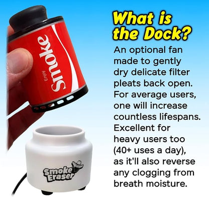 SmokeEraser | Erase All Expelled Smoke & Odor | Outlasts All Brands Via Unique Lifespan Controls | Whether For You or a Smoke Buddy, All Nearby Benefit Too (1 Bombed SE.)
