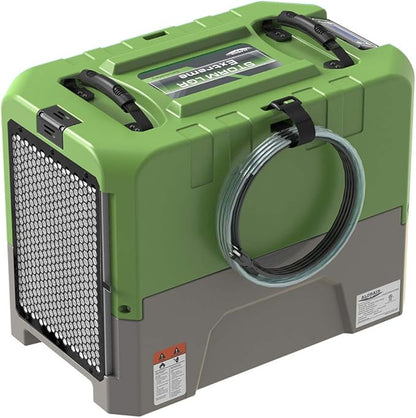 ALORAIR 180PPD LGR Commercial Dehumidifier with Pump for Basement Warehouse & Job Sites, Large Space Crawl Space Dehumidifier for Efficient Water Damage Restoration,5 Years Limited Warranty, Green