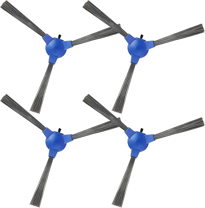 4 Pack Replacement Side Brushes for Sweeping Robots, Vacuum Cleaner Side Brush for RoboVac 11S, 11S MAX, 30, 30C, 30C MAX, 15C, 15C MAX, G10, G30, G30 Edge, G30 Hybrid, G20, G40, G40 Hybrid