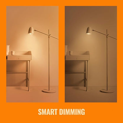 WiZ 65W BR30 Soft White LED Smart Bulb - Pack of 6 - E26, Indoor - Connects to Your Existing Wi-Fi - Control with Voice or App + Activate with Motion - Matter Compatible