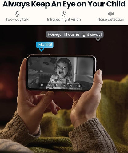 ieGeek Indoor Camera, 2K Cameras for Home Security, 5G Security Camera Indoor, 360° Pet/Dog/Baby Camera with Phone App, AI Tracking, 2-Way Audio, Night Vision, 24/7 SD Card Storage, Alexa