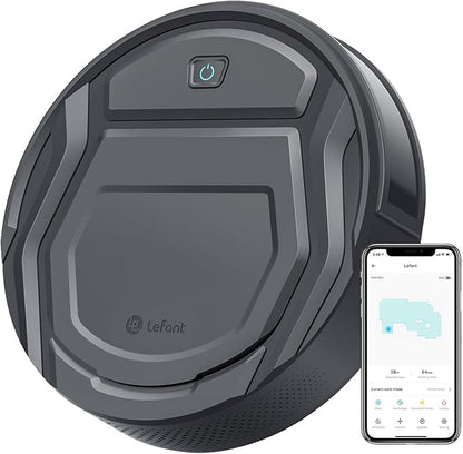 Lefant Robot Vacuums, 2200Pa Suction, 120 Min Runtime, WiFi/App/Alexa Control, Anti-Collision/Drop Sensor, Self-Charging Robotic Vacuum Cleaner, Slim, Q